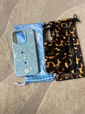 Loopy Case Blue Pearl & Tortoise Shell Phone Cases